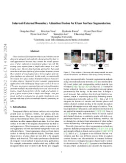 Internal-External Boundary Attention Fusion for Glass Surface
  Segmentation