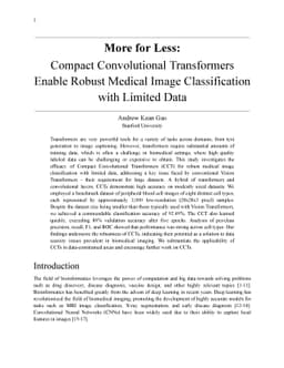 More for Less: Compact Convolutional Transformers Enable Robust Medical
  Image Classification with Limited Data