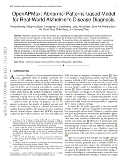 OpenAPMax: Abnormal Patterns-based Model for Real-World Alzheimer's
  Disease Diagnosis