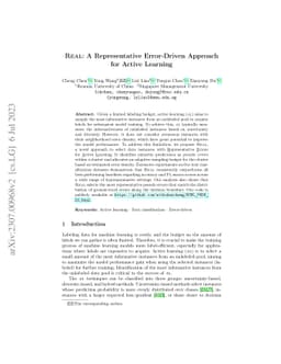 REAL: A Representative Error-Driven Approach for Active Learning