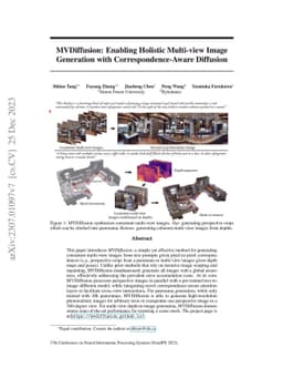 MVDiffusion: Enabling Holistic Multi-view Image Generation with
  Correspondence-Aware Diffusion