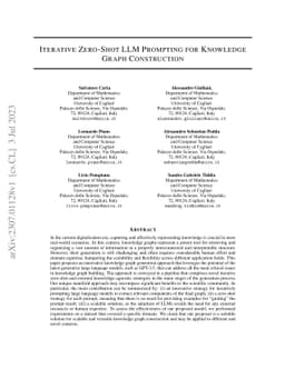 Iterative Zero-Shot LLM Prompting for Knowledge Graph Construction