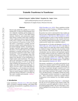 Trainable Transformer in Transformer