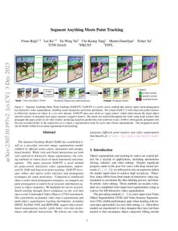 Segment Anything Meets Point Tracking