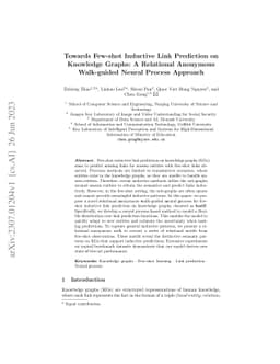 Towards Few-shot Inductive Link Prediction on Knowledge Graphs: A
  Relational Anonymous Walk-guided Neural Process Approach