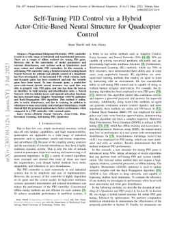 Self-Tuning PID Control via a Hybrid Actor-Critic-Based Neural Structure
  for Quadcopter Control