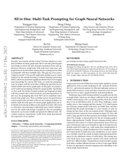 All in One: Multi-task Prompting for Graph Neural Networks