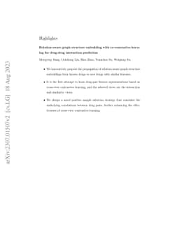 Relation-aware graph structure embedding with co-contrastive learning
  for drug-drug interaction prediction