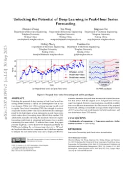 Unlocking the Potential of Deep Learning in Peak-Hour Series Forecasting