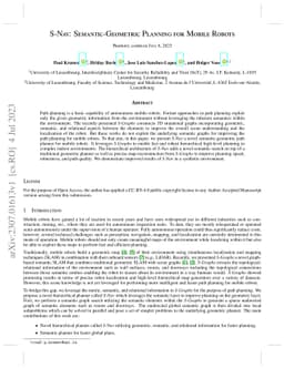 S-Nav: Semantic-Geometric Planning for Mobile Robots