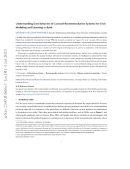 Understanding User Behavior in Carousel Recommendation Systems for Click
  Modeling and Learning to Rank