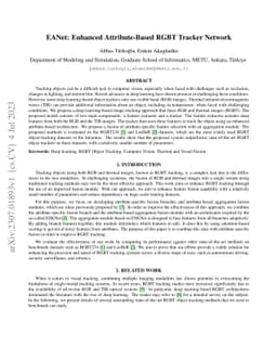 EANet: Enhanced Attribute-based RGBT Tracker Network