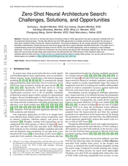 Zero-Shot Neural Architecture Search: Challenges, Solutions, and
  Opportunities