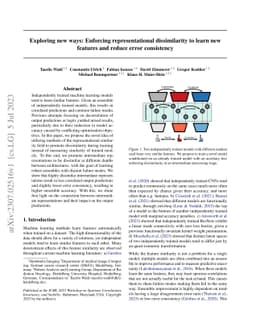Exploring new ways: Enforcing representational dissimilarity to learn
  new features and reduce error consistency