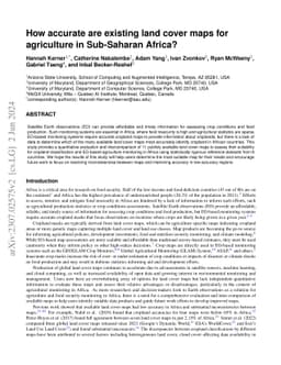 How accurate are existing land cover maps for agriculture in Sub-Saharan
  Africa?