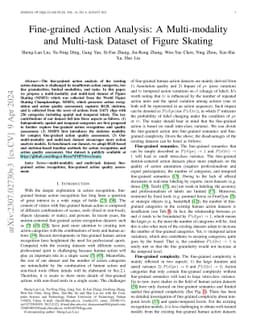 Fine-grained Action Analysis: A Multi-modality and Multi-task Dataset of
  Figure Skating
