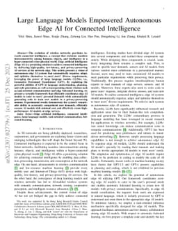 Large Language Models Empowered Autonomous Edge AI for Connected
  Intelligence