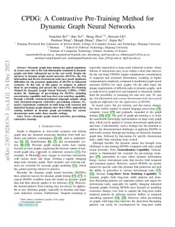 CPDG: A Contrastive Pre-Training Method for Dynamic Graph Neural
  Networks
