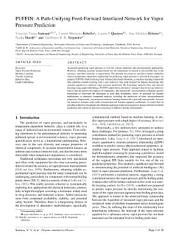 PUFFIN: A Path-Unifying Feed-Forward Interfaced Network for Vapor
  Pressure Prediction