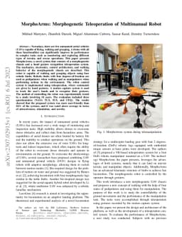 MorphoArms: Morphogenetic Teleoperation of Multimanual Robot