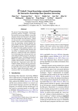 VisKoP: Visual Knowledge oriented Programming for Interactive Knowledge
  Base Question Answering