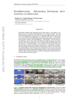 PanoDiffusion: 360-degree Panorama Outpainting via Diffusion