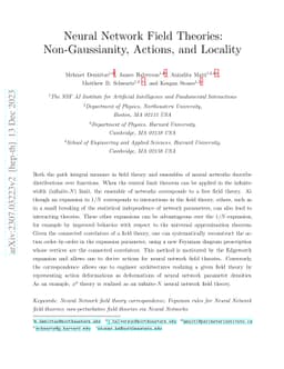 Neural Network Field Theories: Non-Gaussianity, Actions, and Locality