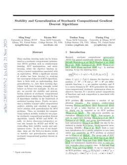 Stability and Generalization of Stochastic Compositional Gradient
  Descent Algorithms