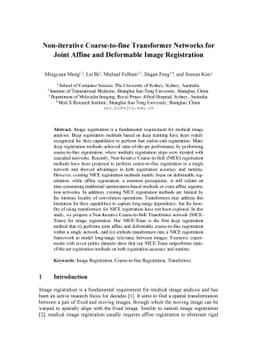 Non-iterative Coarse-to-fine Transformer Networks for Joint Affine and
  Deformable Image Registration