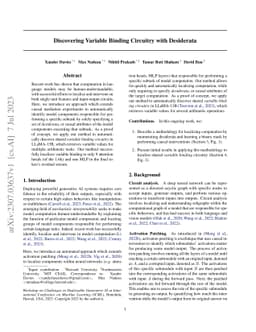 Discovering Variable Binding Circuitry with Desiderata