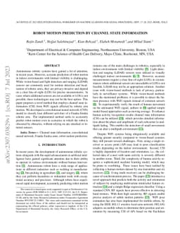 Robot Motion Prediction by Channel State Information
