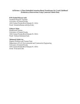 inTformer: A Time-Embedded Attention-Based Transformer for Crash
  Likelihood Prediction at Intersections Using Connected Vehicle Data