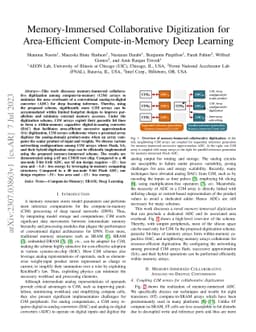 Memory-Immersed Collaborative Digitization for Area-Efficient
  Compute-in-Memory Deep Learning