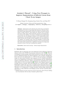 Ariadne's Thread:Using Text Prompts to Improve Segmentation of Infected
  Areas from Chest X-ray images