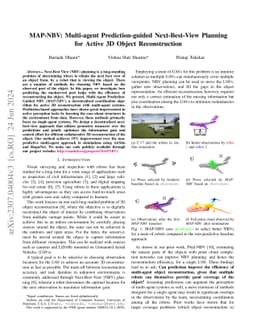 MAP-NBV: Multi-agent Prediction-guided Next-Best-View Planning for
  Active 3D Object Reconstruction