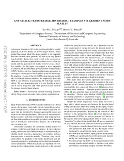 GNP Attack: Transferable Adversarial Examples via Gradient Norm Penalty