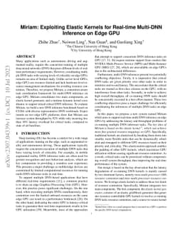 Miriam: Exploiting Elastic Kernels for Real-time Multi-DNN Inference on
  Edge GPU