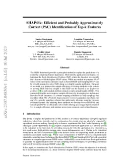 SHAP@k:Efficient and Probably Approximately Correct (PAC) Identification
  of Top-k Features