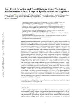 Gait Event Detection and Travel Distance Using Waist-Worn Accelerometers
  across a Range of Speeds: Automated Approach