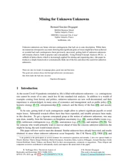 Mining for Unknown Unknowns