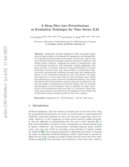 A Deep Dive into Perturbations as Evaluation Technique for Time Series
  XAI