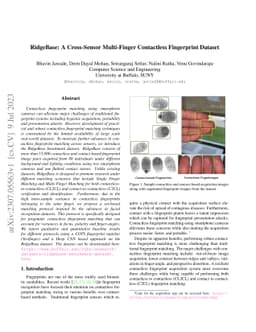 RidgeBase: A Cross-Sensor Multi-Finger Contactless Fingerprint Dataset