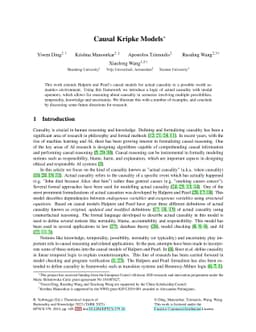 Causal Kripke Models
