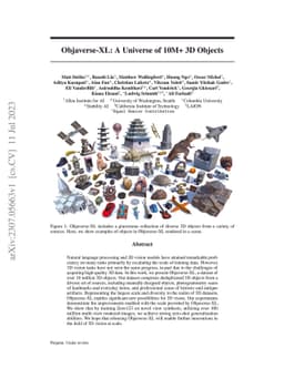 Objaverse-XL: A Universe of 10M+ 3D Objects