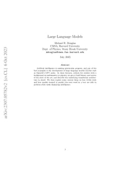 Large Language Models