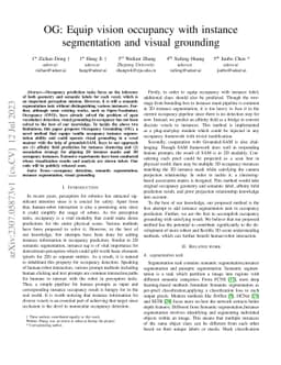 OG: Equip vision occupancy with instance segmentation and visual
  grounding