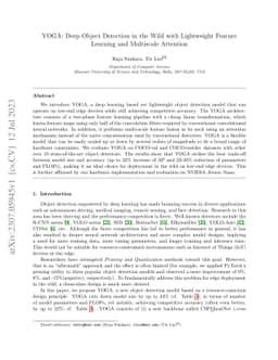 YOGA: Deep Object Detection in the Wild with Lightweight Feature
  Learning and Multiscale Attention