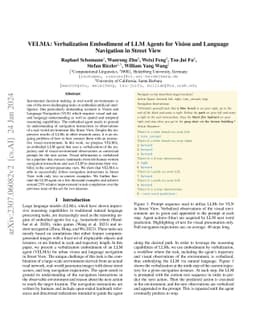 VELMA: Verbalization Embodiment of LLM Agents for Vision and Language
  Navigation in Street View