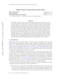 Online Laplace Model Selection Revisited
