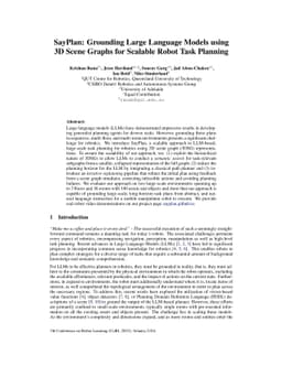 SayPlan: Grounding Large Language Models using 3D Scene Graphs for
  Scalable Robot Task Planning